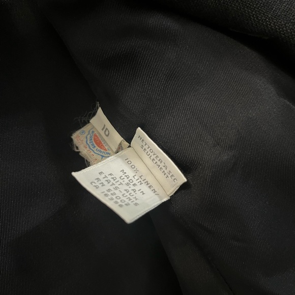 Liz Claiborne Collection Cropped Linen Blazer - Picture 3 of 6